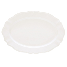 Servēšanas šķīvis "PERLE WHITE" (36x25 cm)