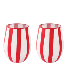 Stiklinės TWIST & MATCH RED (2 vnt. 500 ml)