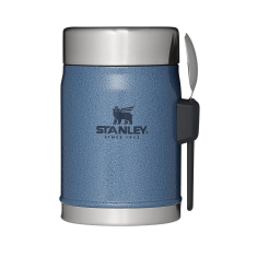 Pārtikas termoss Stanley Classic Hammertone Lake (0,4l; zils)