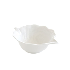 Bļoda "MADAGASCAR LEAVES WHITE“" (21x16 cm)