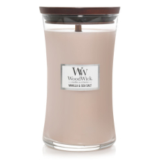 WoodWick svece "VANILLA &amp; SEA SALT"