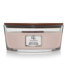 WoodWick svece "VANILLA &amp; SEA SALT"