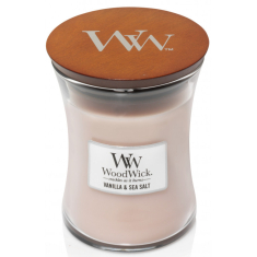 WoodWick svece "VANILLA &amp; SEA SALT"