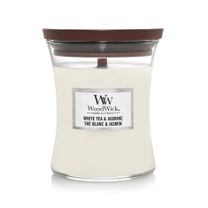 WoodWick svece "WHITE TEA &amp; JASMINE"