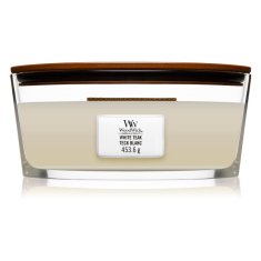 WoodWick svece "WHITE TEAK"