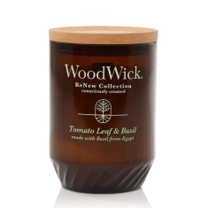 WoodWick ReNew svece „TOMATO LEAF &amp; BASIL“